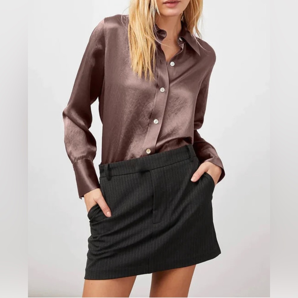 NWT RAILS Andrea blouse in Nutmeg